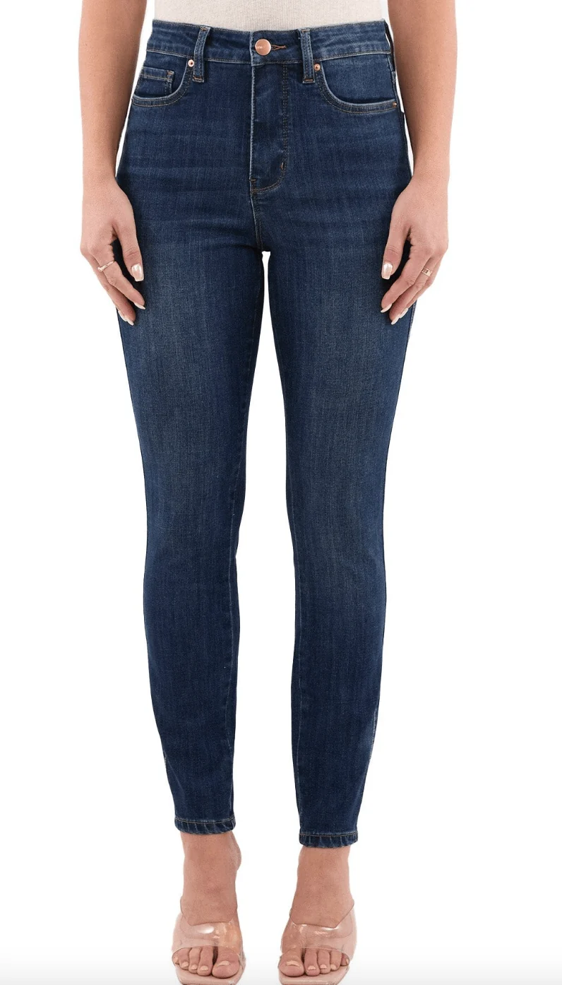 RFM High Waist Dark Wash Skinny Jeans FINAL SALE - Image 6
