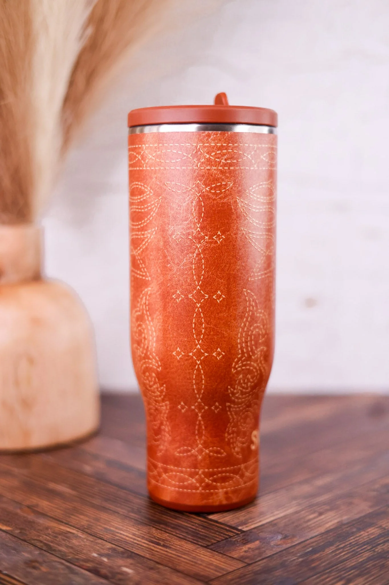 Saddle Stitch Cognac 30oz Mega Mug - Image 6