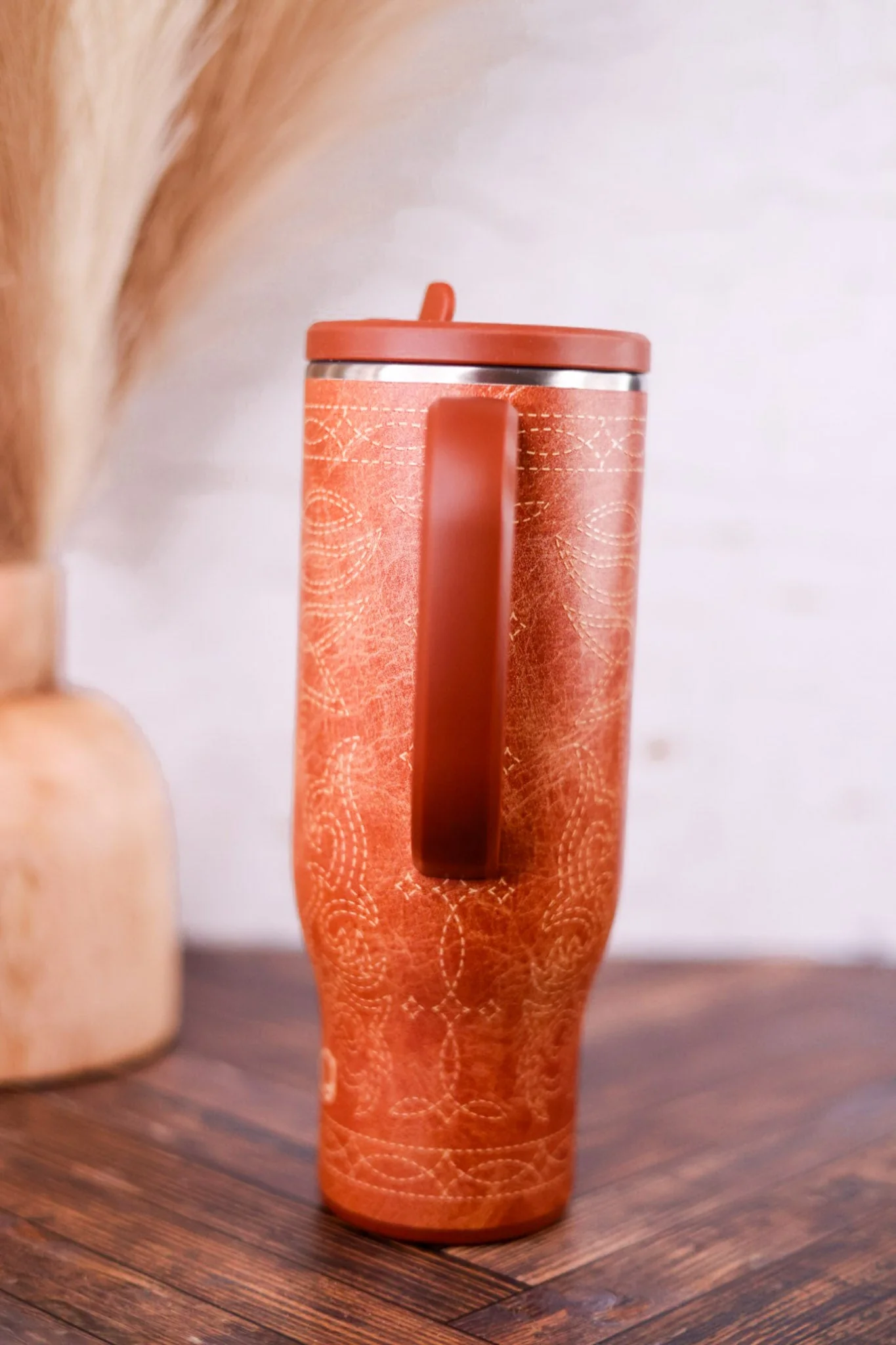 Saddle Stitch Cognac 30oz Mega Mug - Image 8
