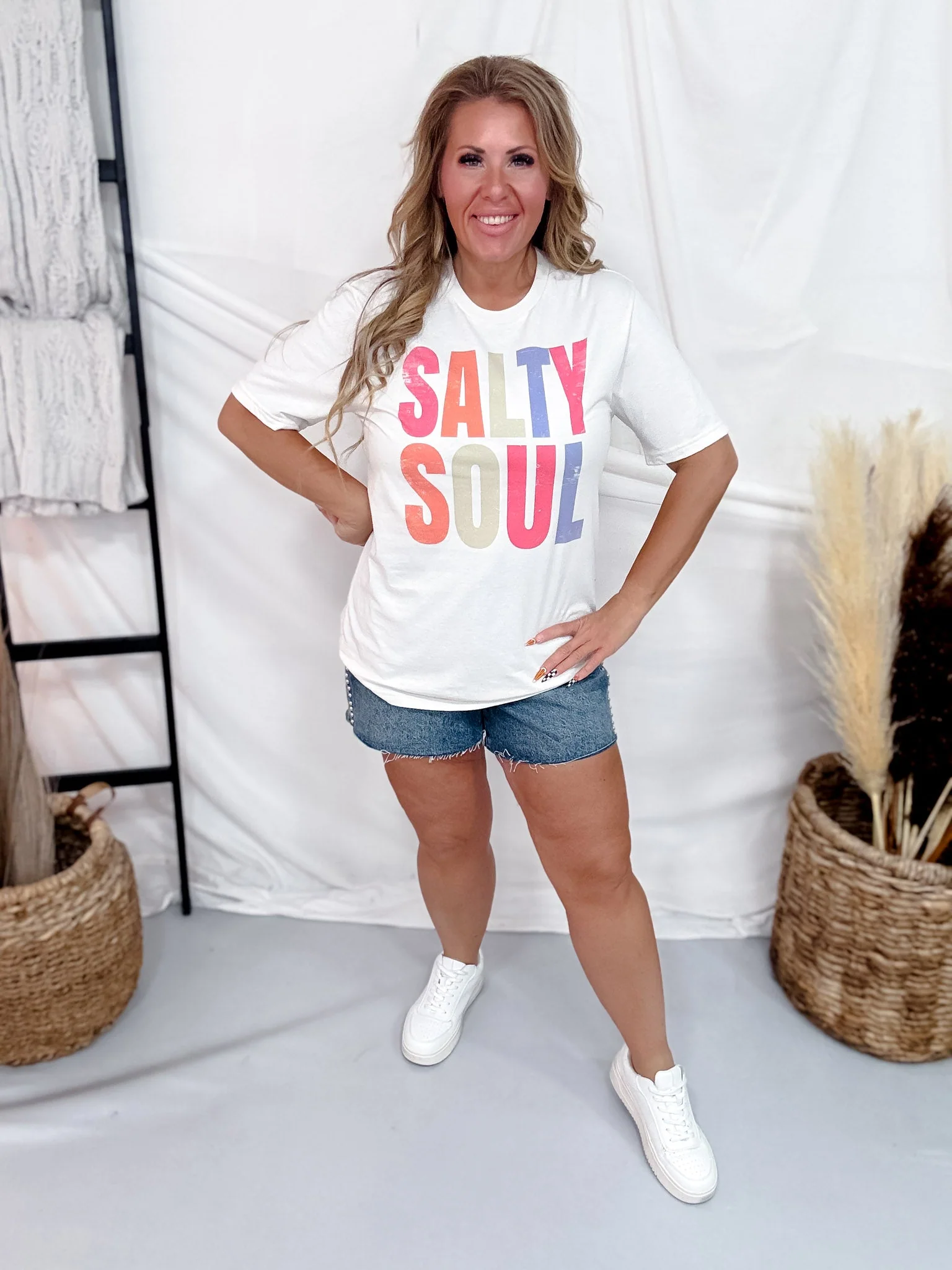 Salty Soul Short Sleeve Graphic Tee - Image 2