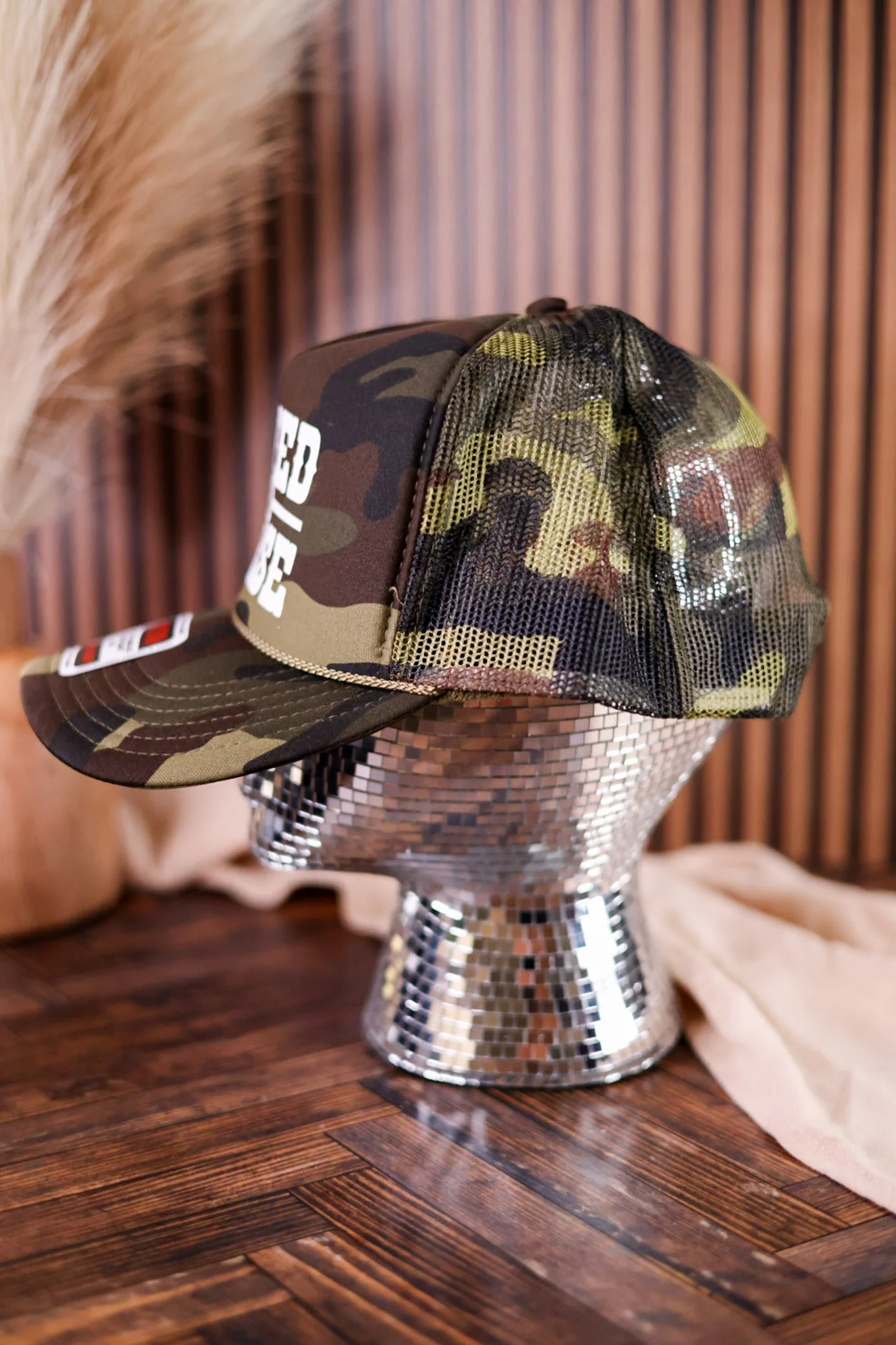 "Saved A Horse" Camo Trucker Hat - Image 3