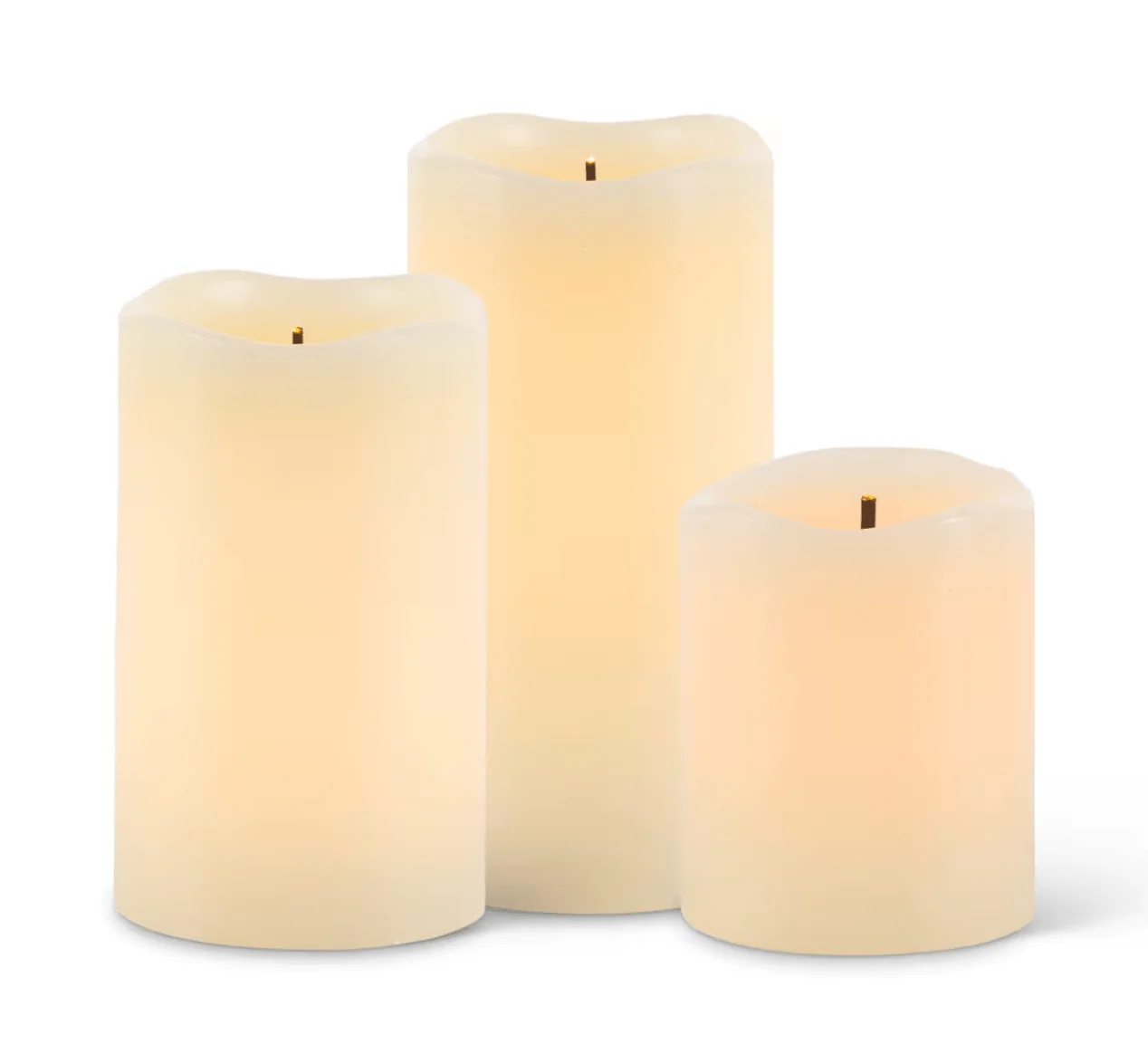 Set of 3 LED Wavy Edge Color Changing Candles - Image 5