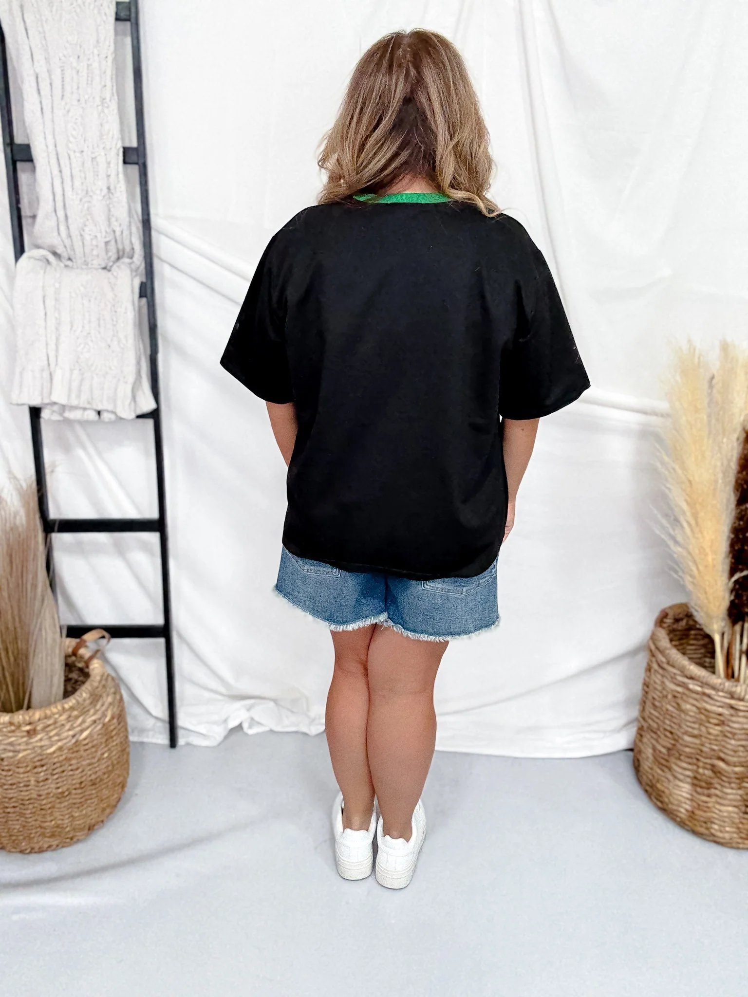 Short Sleeve Sequined Good Luck Charms Top FINAL SALE - Image 8