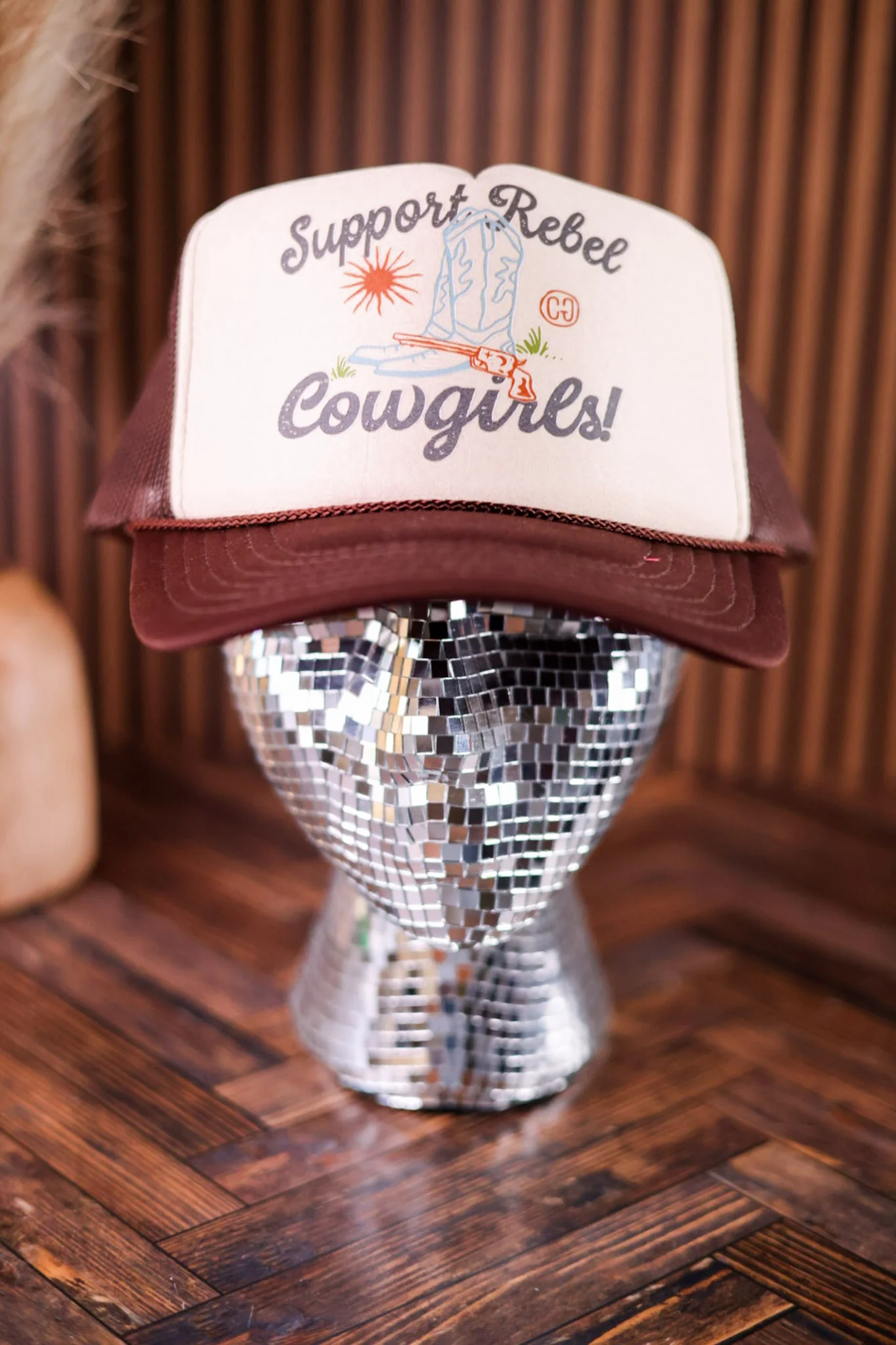 Support Rebel Cowgirls Trucker Hat - Image 2