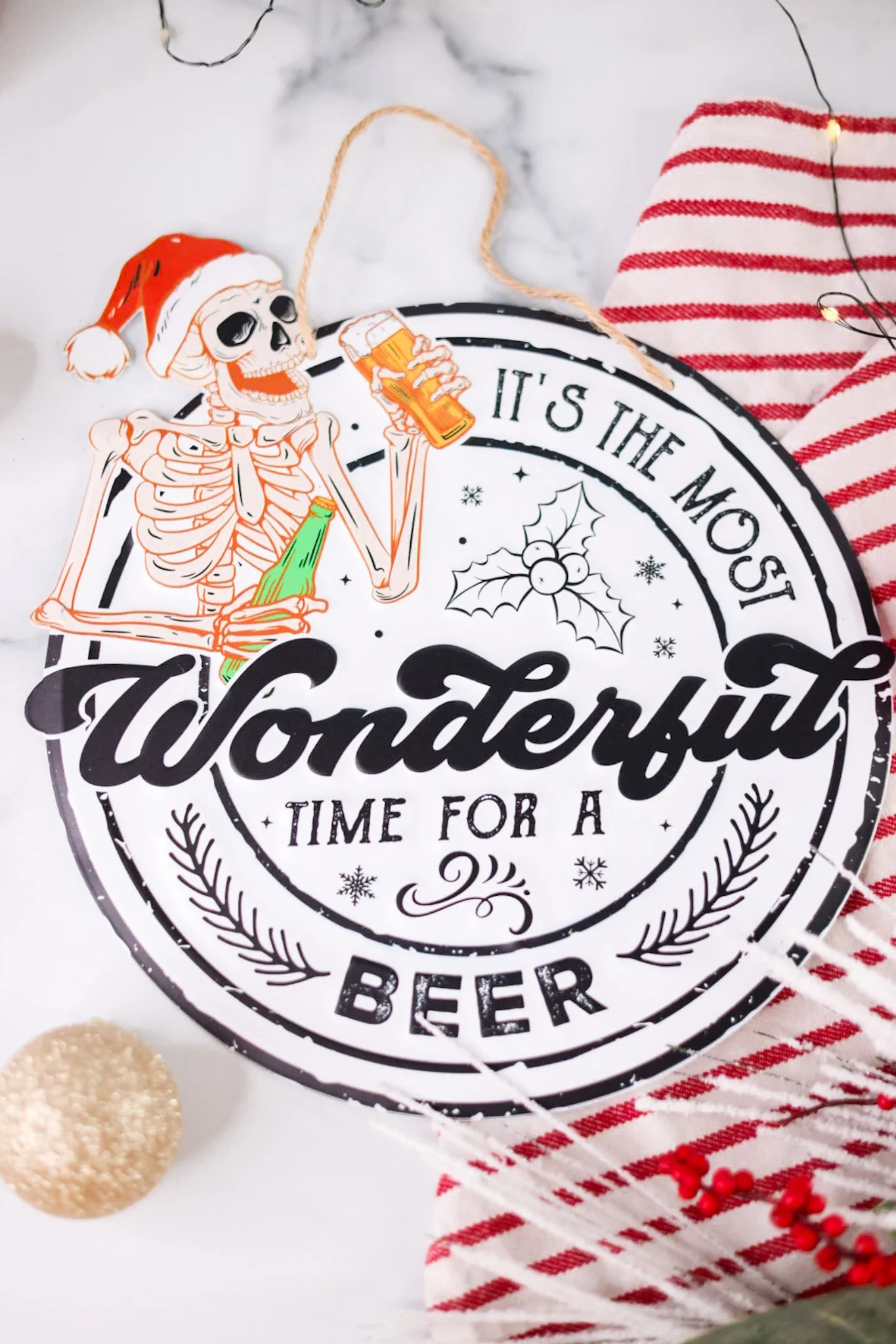 Time For A Beer/ What A Year Metal Sign (2 Styles) FINAL SALE - Image 4
