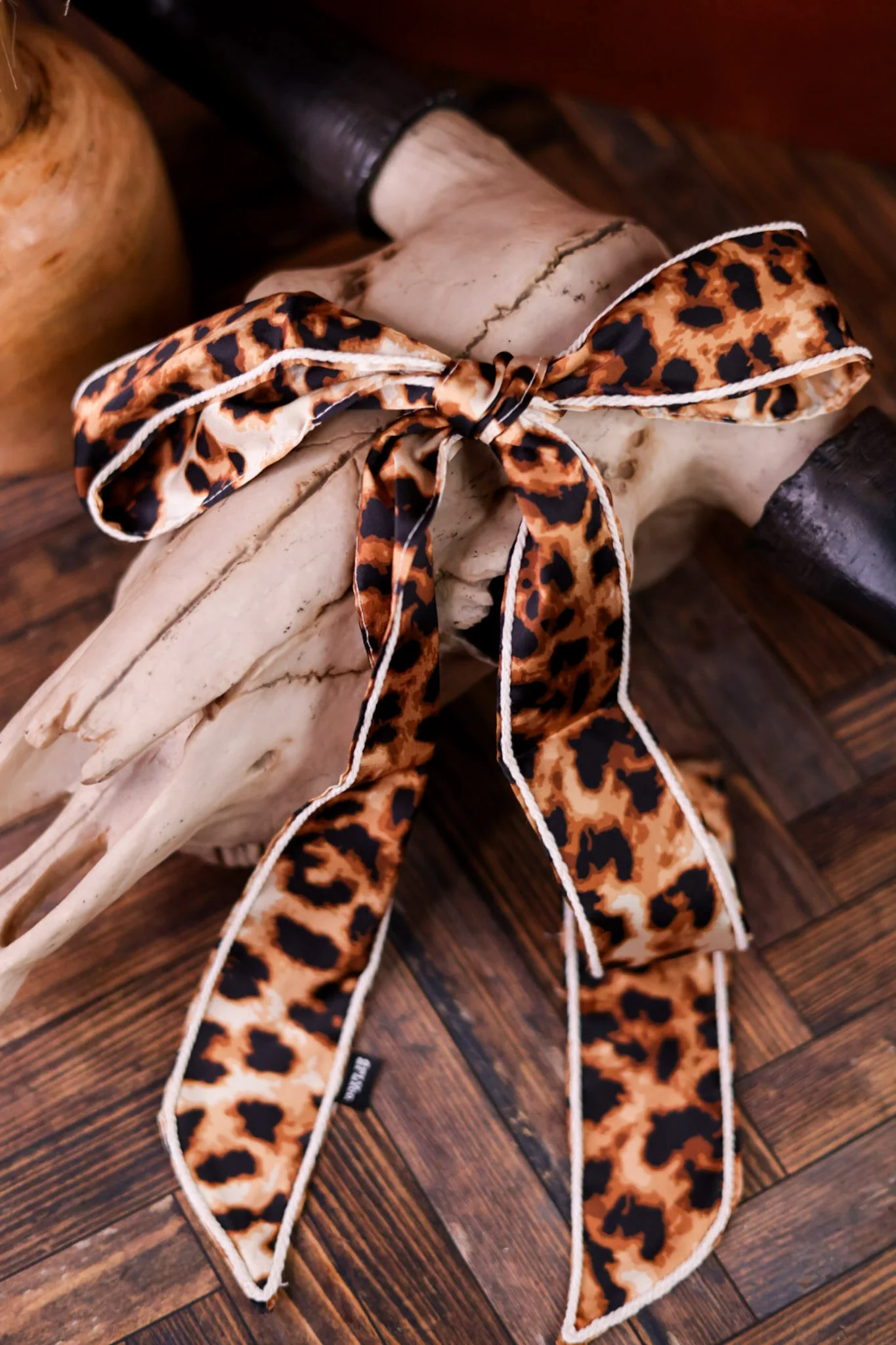 Trail Knot Leopard Print Twilly - Image 6