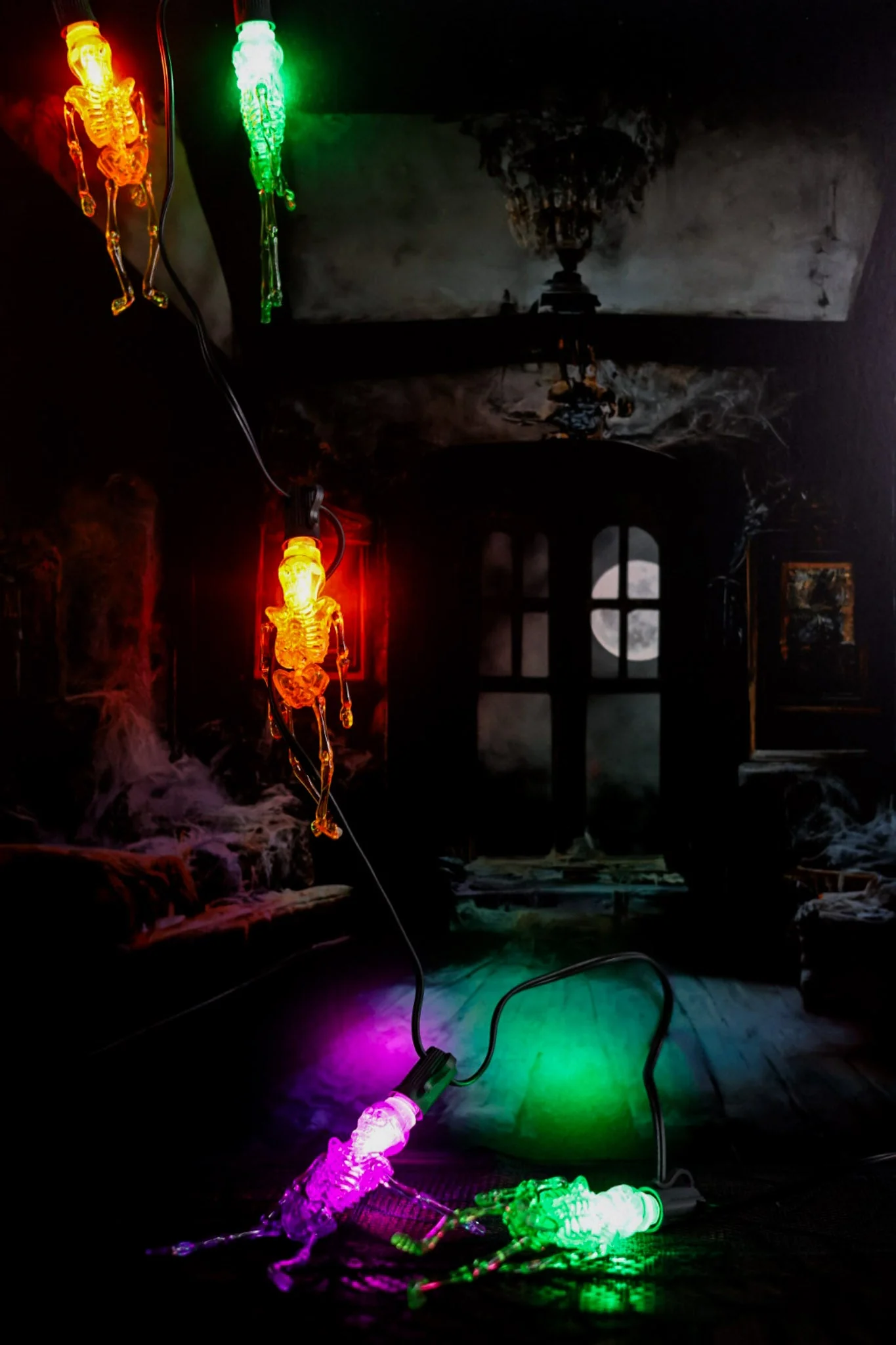 UL Electric Lighted Skeleton Halloween Garland FINAL SALE - Image 7