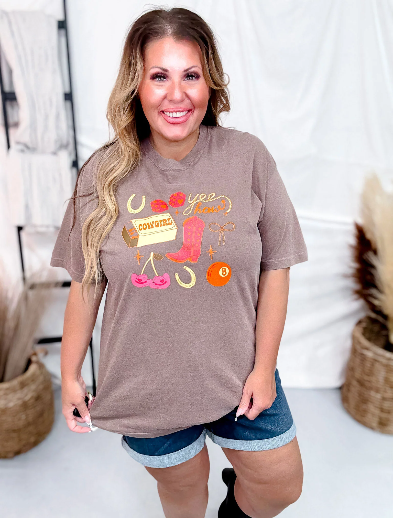 Vegas Cowgirl Vibes Graphic T-Shirt FINAL SALE - Image 6