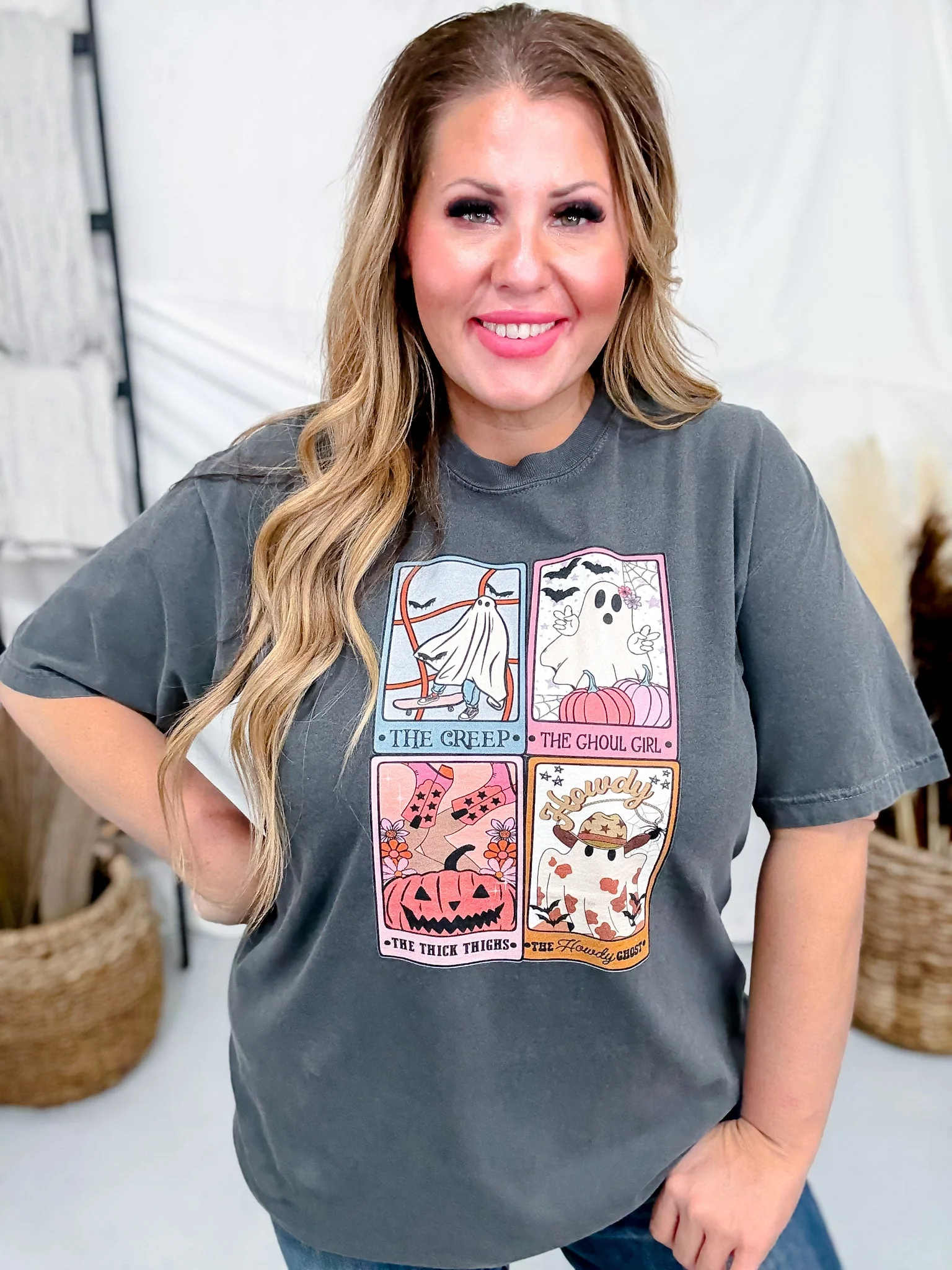 Vintage Cards Halloween Graphic T-Shirt FINAL SALE - Image 7