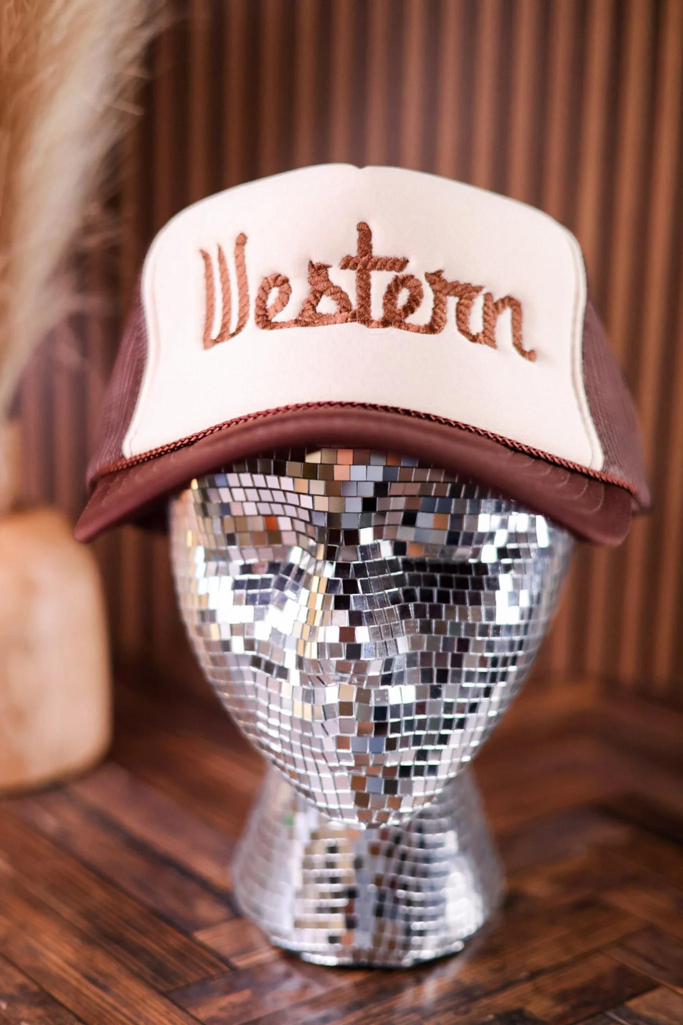 Western Rope Embroidery Trucker Hat - Image 2