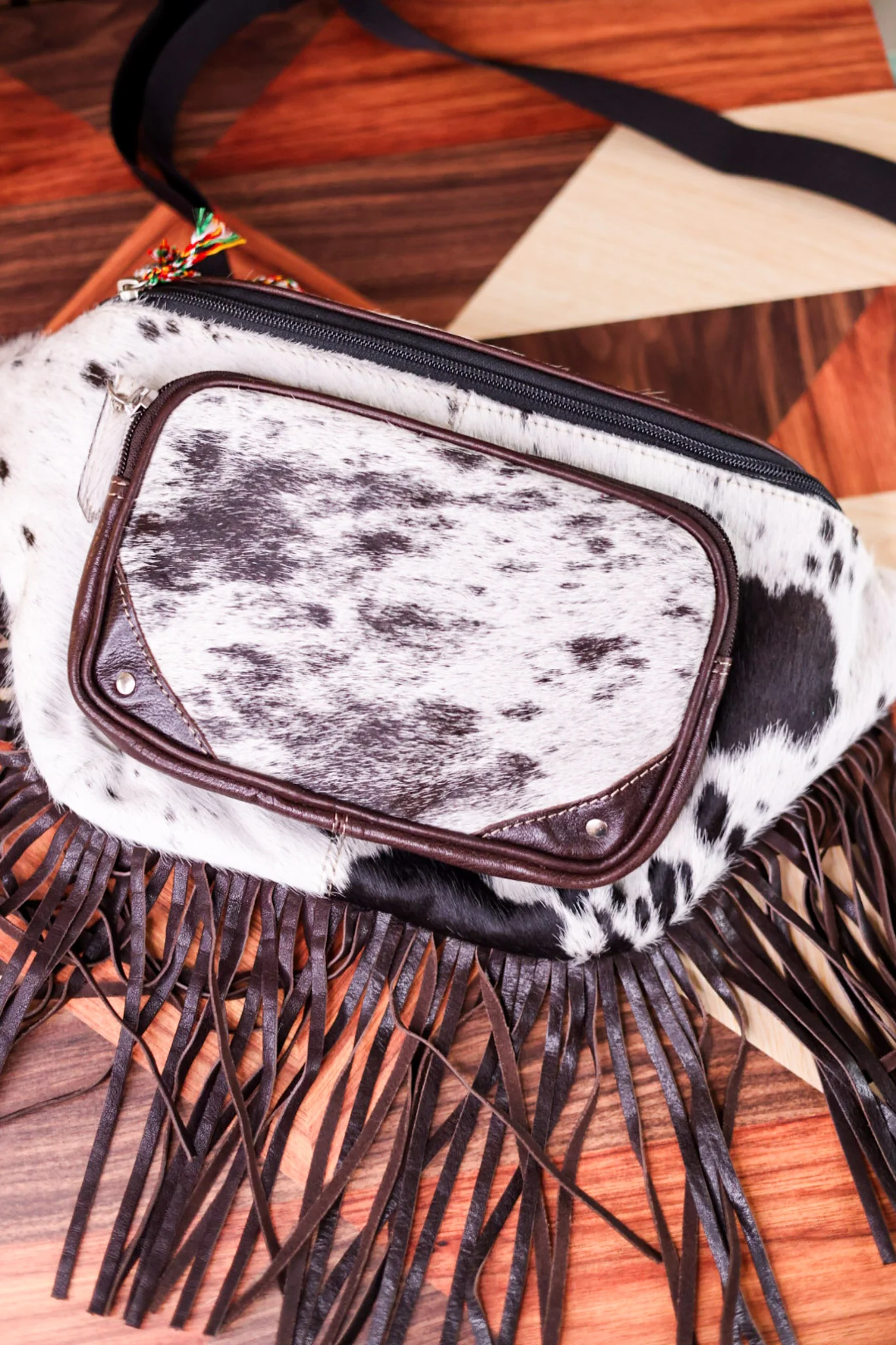 Wild Spirit Hairon Leather Fanny Pack - Image 5