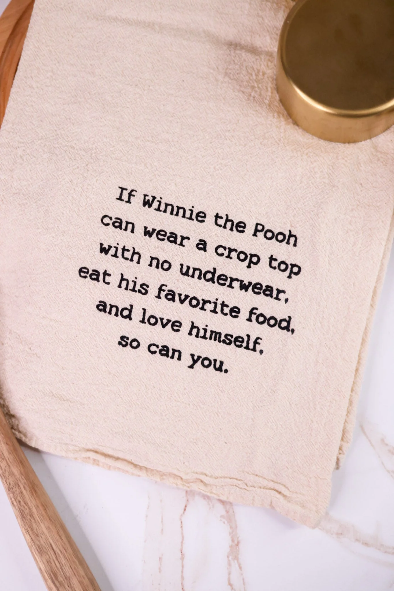 Winnie The Pooh Crop Top Kitchen Towel - Image 3