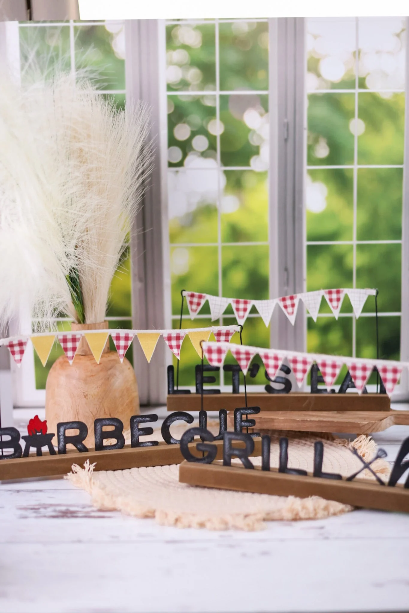 Wood BBQ Wood Banner Stand (3 Styles) FINAL SALE - Image 5
