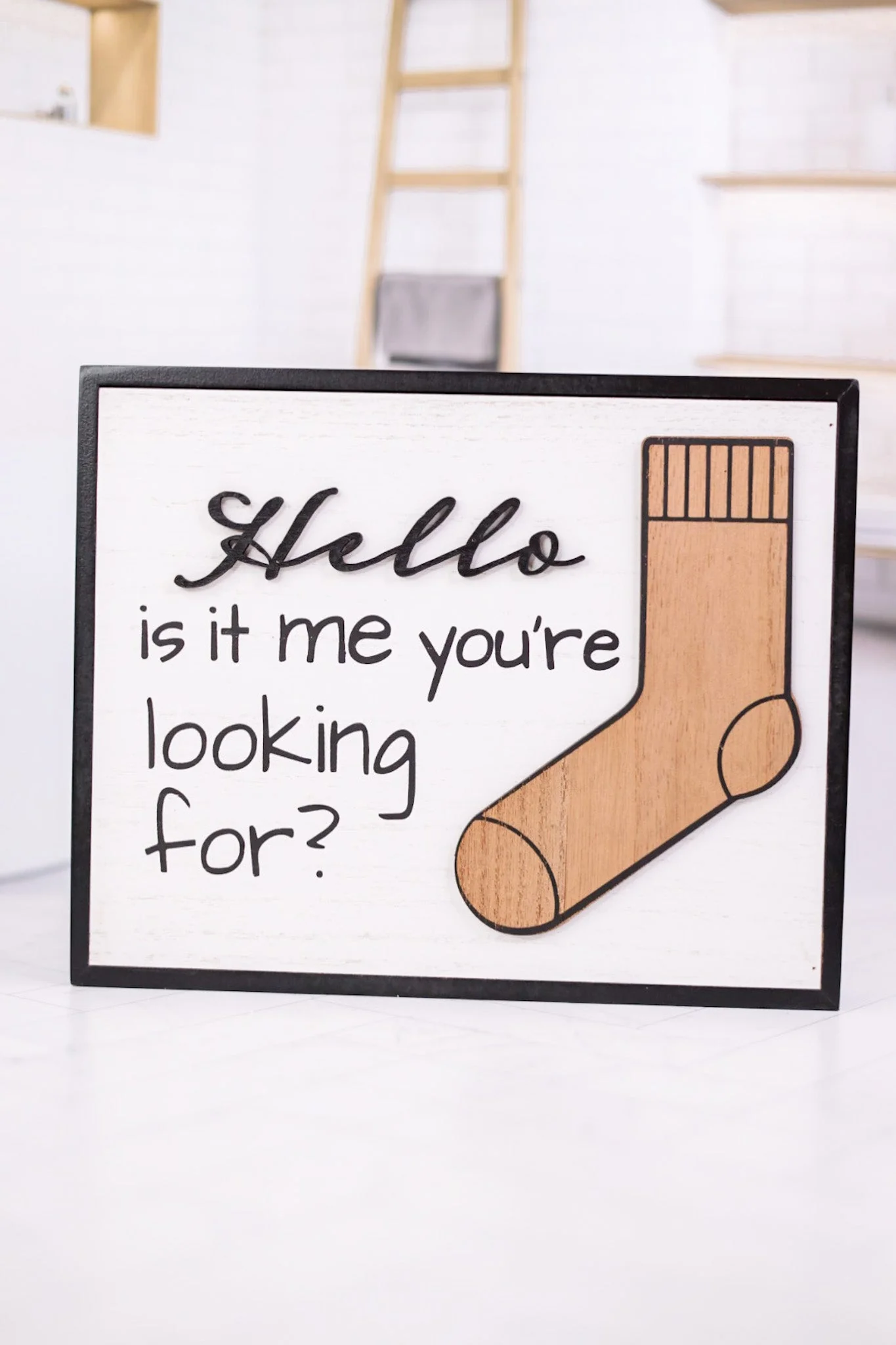 Wood Framed Laundry Box Sign (4 Styles) - Image 2