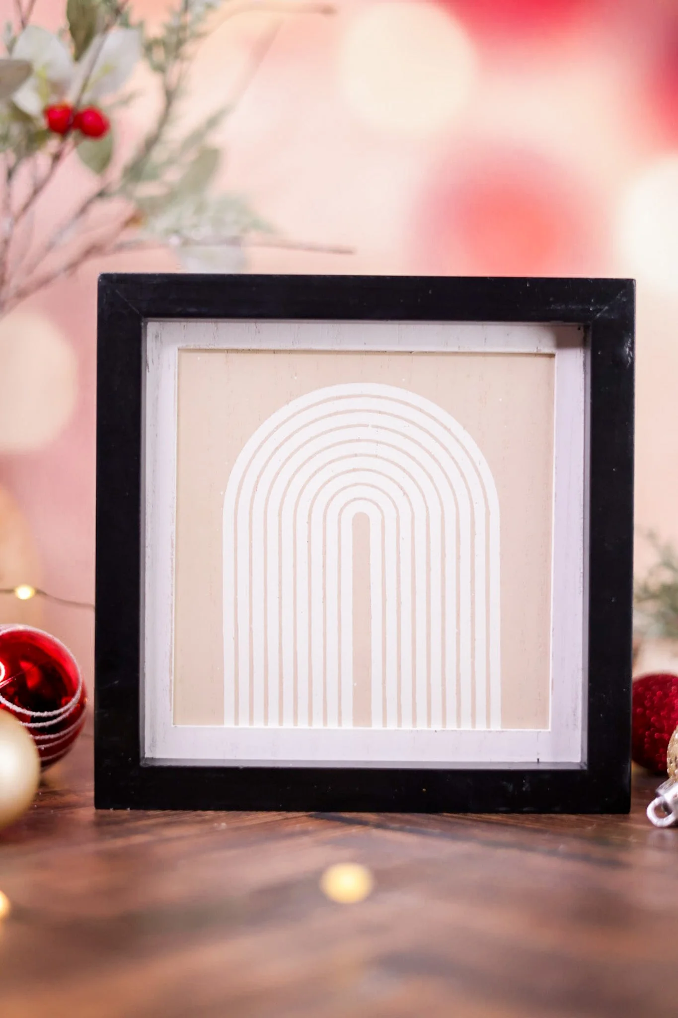 Wooden Framed Reversible Naughty or Nice/Rainbow Sign FINAL SALE - Image 2