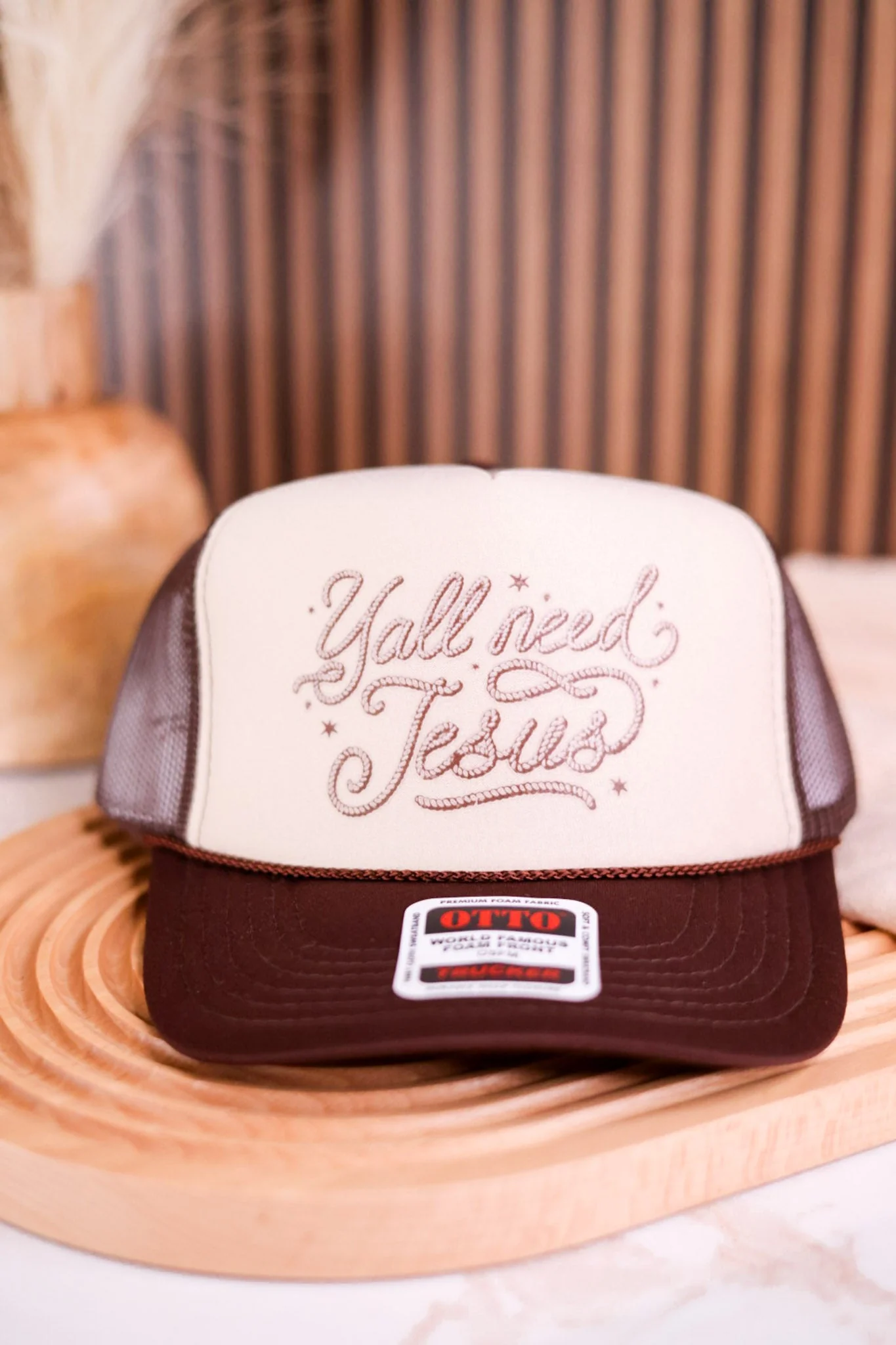 Y'All Need Jesus Trucker Hat - Image 2