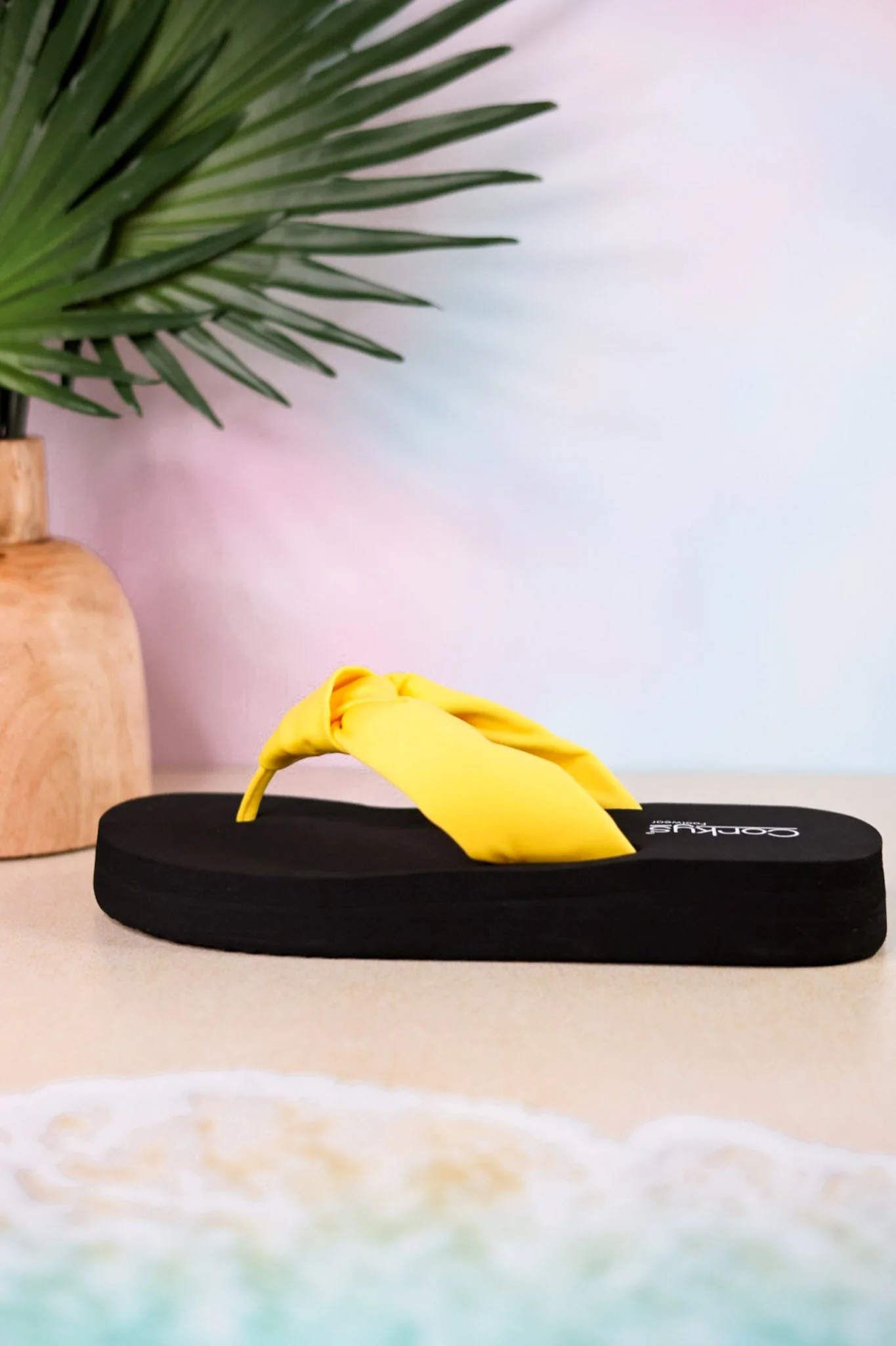 You Go Girl Flip Flops With Yellow Straps FINAL SALE - Image 6