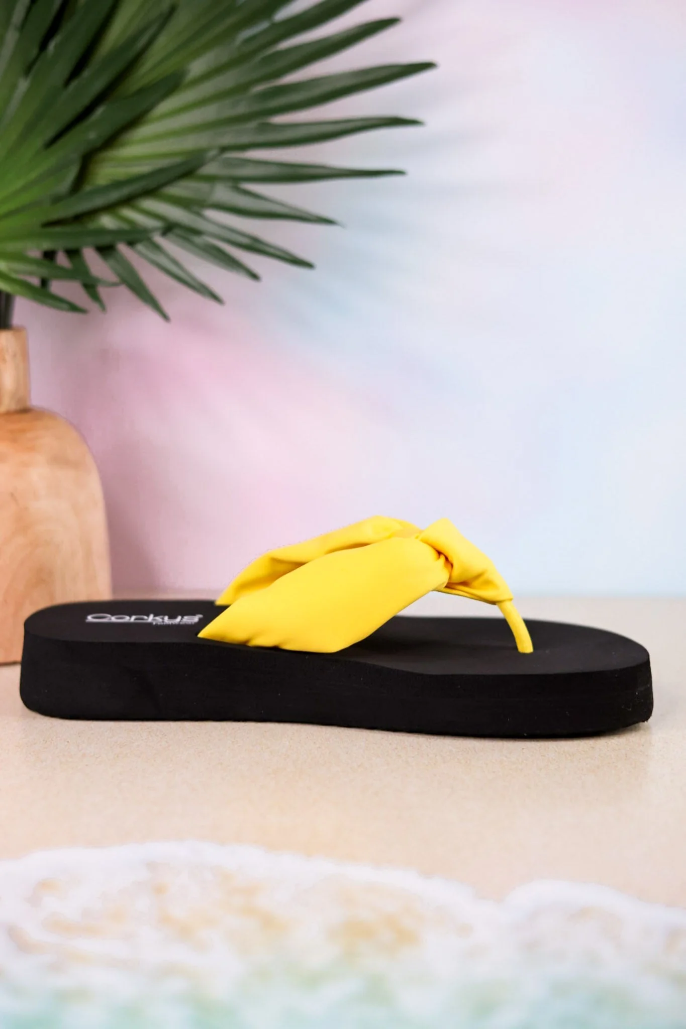 You Go Girl Flip Flops With Yellow Straps FINAL SALE - Image 8